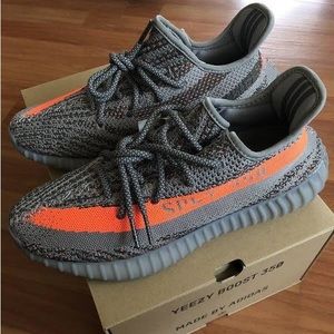 Yeezys 350’s V2 Beluga. Worn twice. Great condition, sz 10